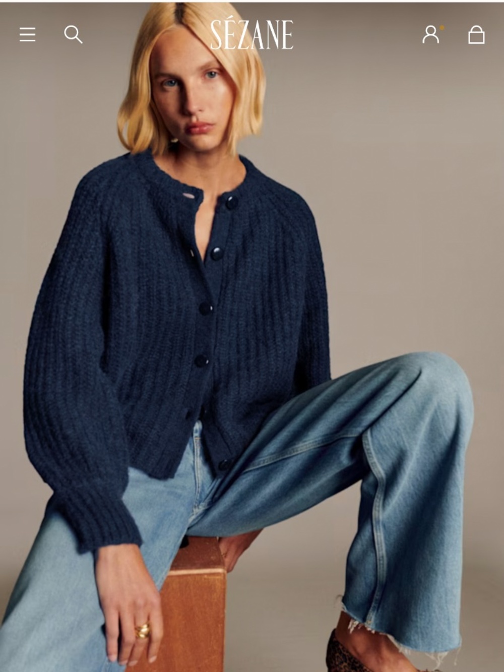 Brand New Sezane Emile Cardigan - Picture 6 of 6